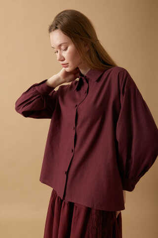 Natural Shirt Burgundy - 10