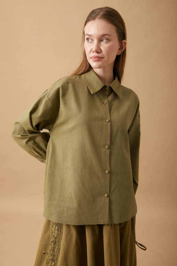 Natural Shirt Khaki - 9