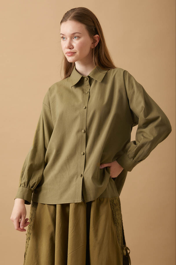 Natural Shirt Khaki - 1