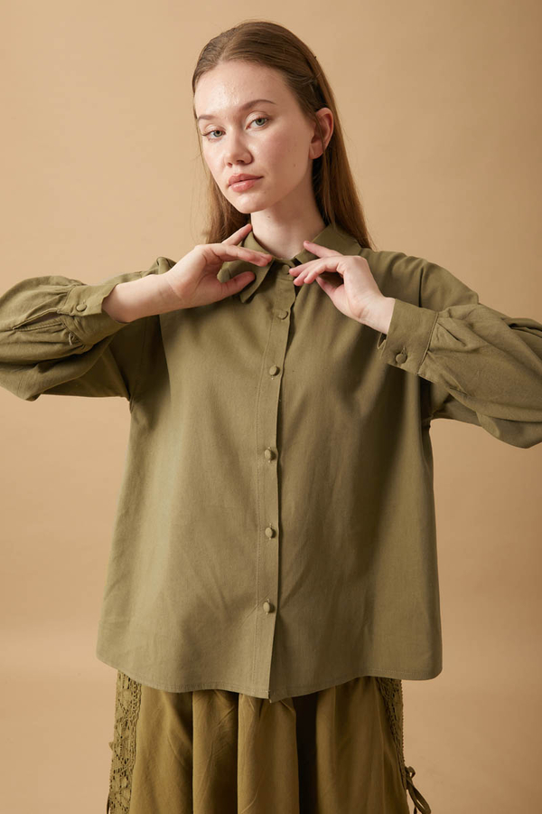 Natural Shirt Khaki - 8