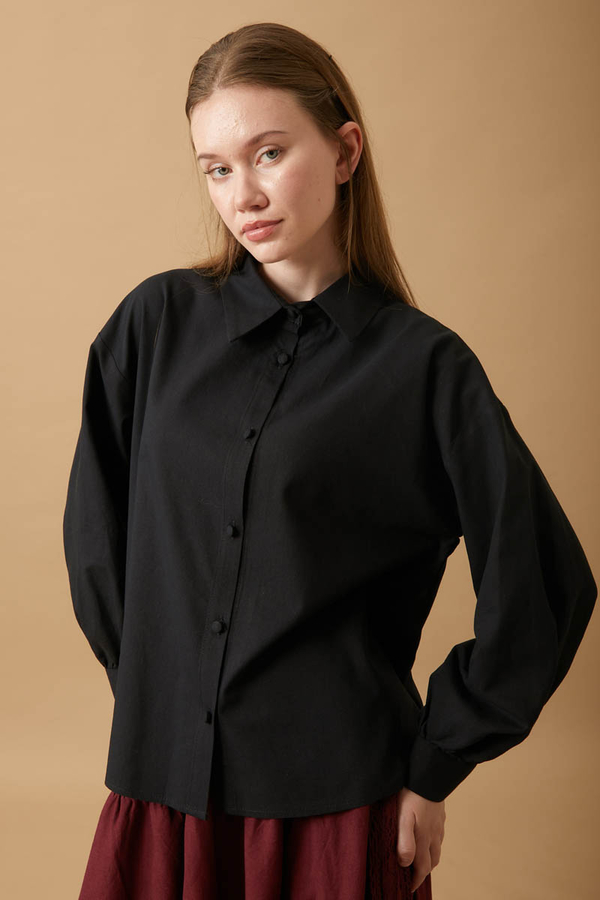 Natural Gömlek Siyah - 9