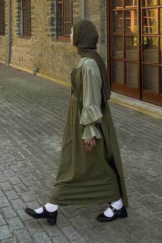 Nervürlü Keten Jile Haki - 4