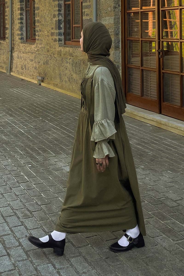 Nervürlü Keten Jile Haki - 4