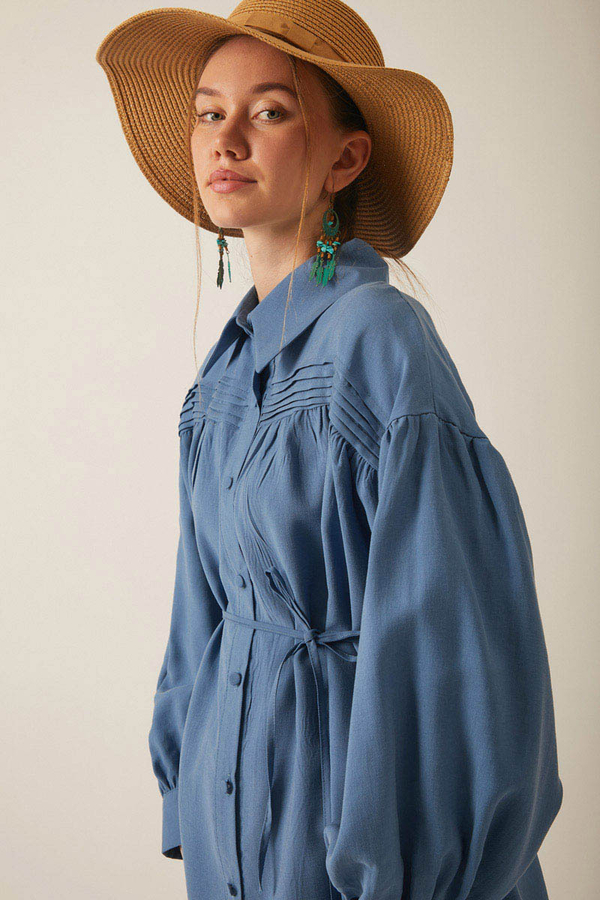 Nervürlü Tensel Takım İndigo - 4