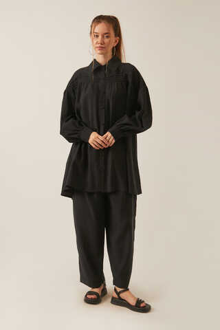 Nervürlü Tensel Takım Siyah - 5