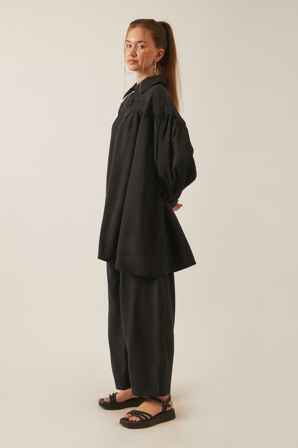 Nervürlü Tensel Takım Siyah - 6