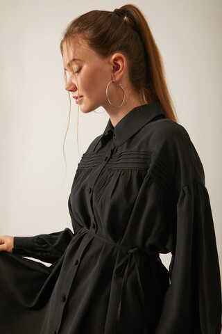 Nervürlü Tensel Takım Siyah - 10