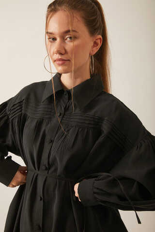 Nervürlü Tensel Takım Siyah - 11