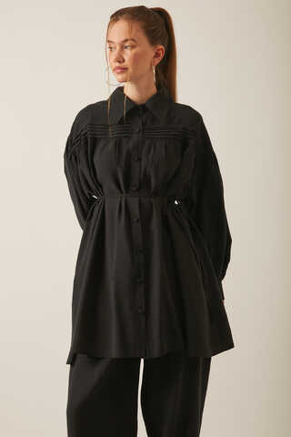 Nervürlü Tensel Takım Siyah - 7