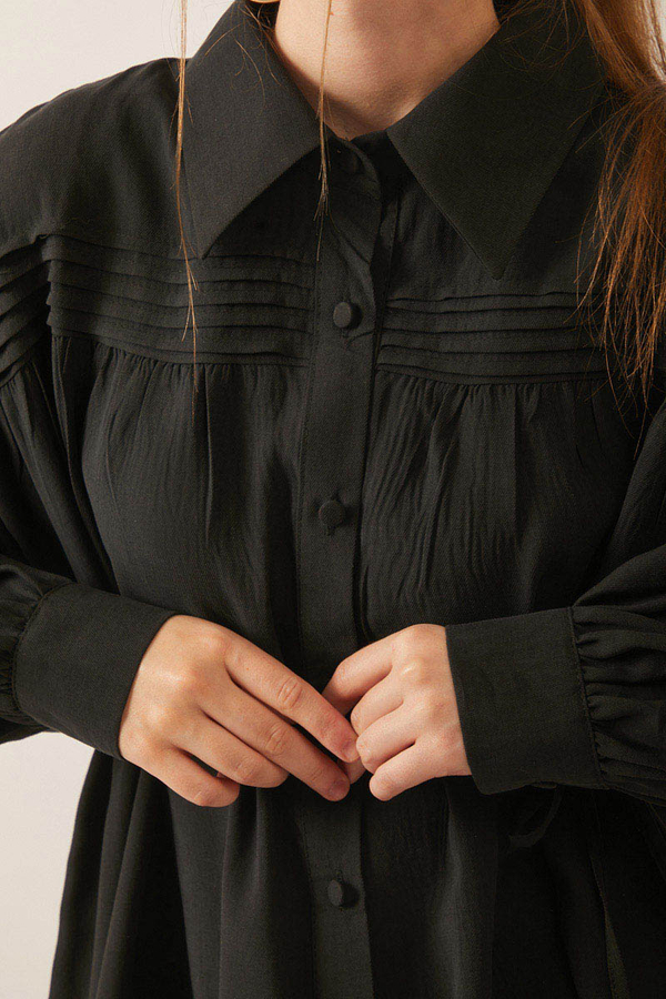 Nervürlü Tensel Takım Siyah - 9