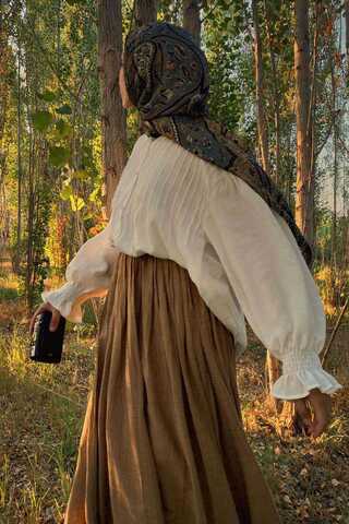 Nervürlü Vual Gömlek Beyaz - 2