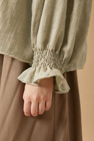 Nervürlü Vual Gömlek Taş - 12