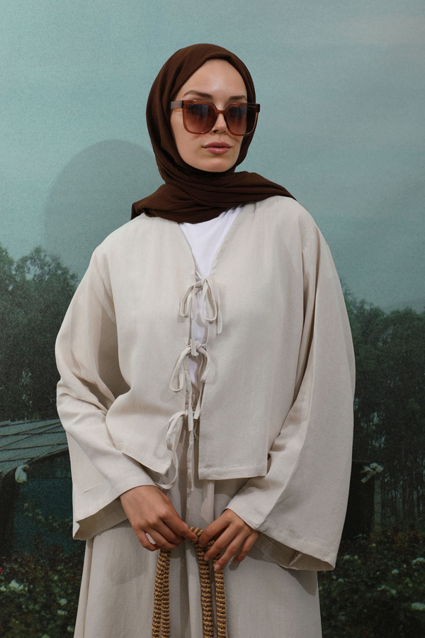 Önden Bağcıklı Etek Takım Taş - 4