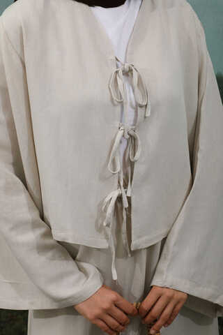 Önden Bağcıklı Etek Takım Taş - 7