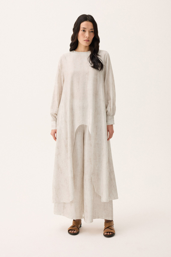 Önü Oval Kesim Takım Beyaz - 4