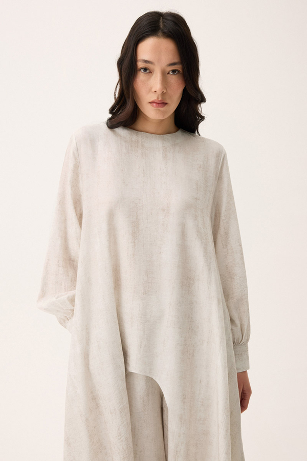 Önü Oval Kesim Takım Beyaz - 10