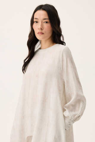 Önü Oval Kesim Takım Beyaz - 3