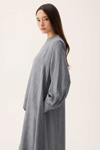 Önü Oval Kesim Takım Gri - 4