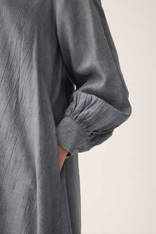 Önü Oval Kesim Takım Gri - 12