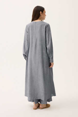 Önü Oval Kesim Takım Gri - 14