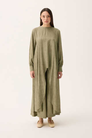 Önü Oval Kesim Takım Haki - 1