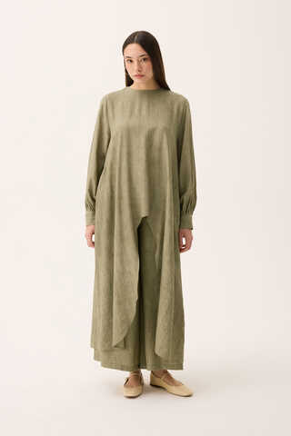 Önü Oval Kesim Takım Haki - 3