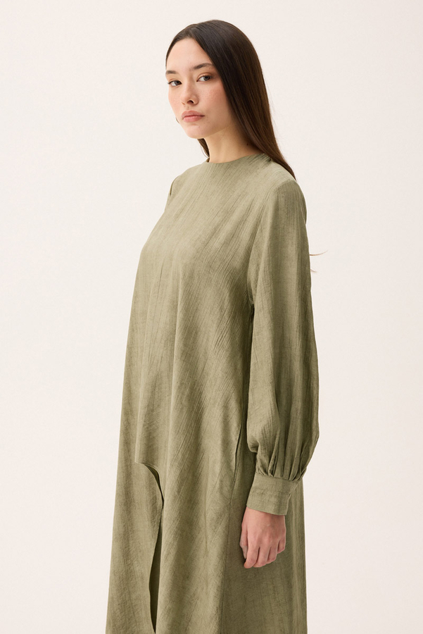 Önü Oval Kesim Takım Haki - 2