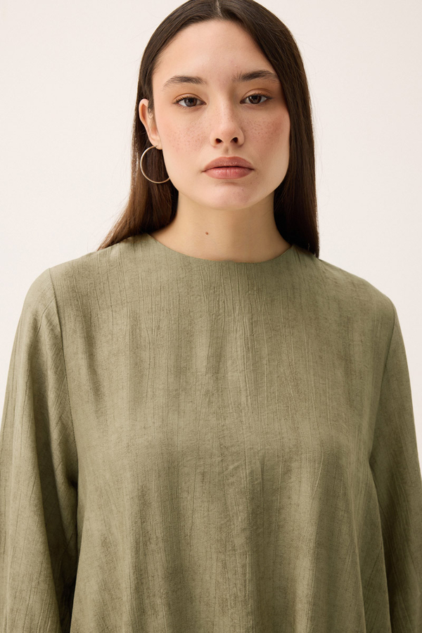 Önü Oval Kesim Takım Haki - 9