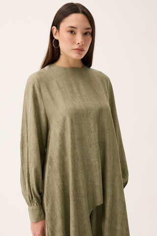 Önü Oval Kesim Takım Haki - 10