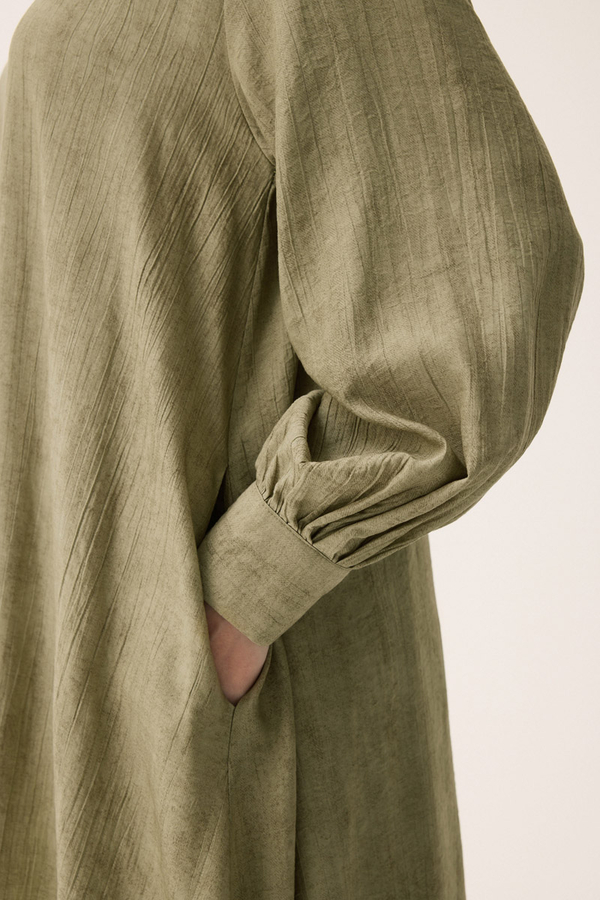 Önü Oval Kesim Takım Haki - 12