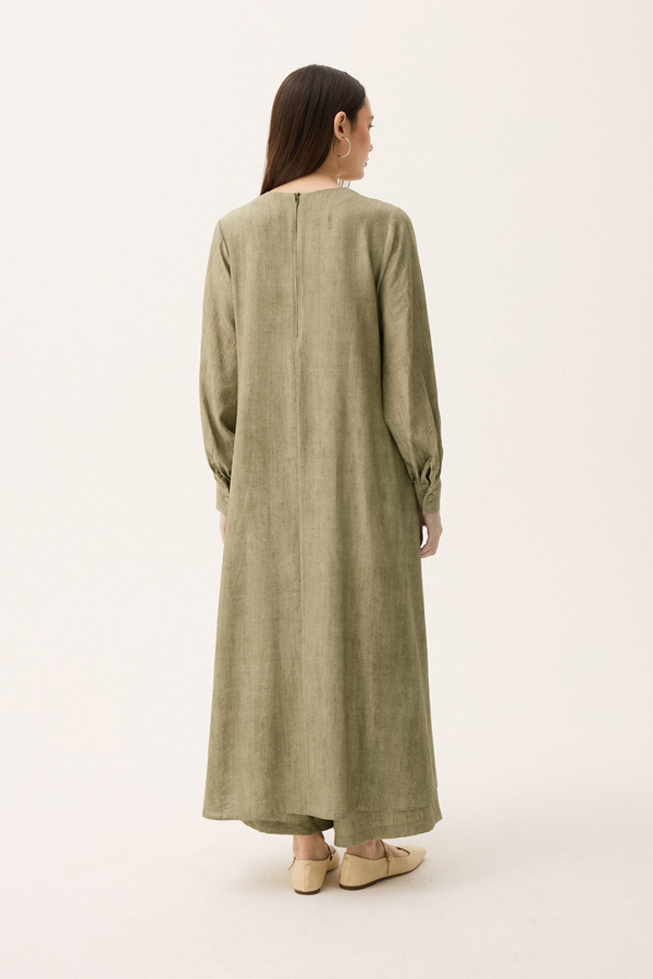 Önü Oval Kesim Takım Haki - 14