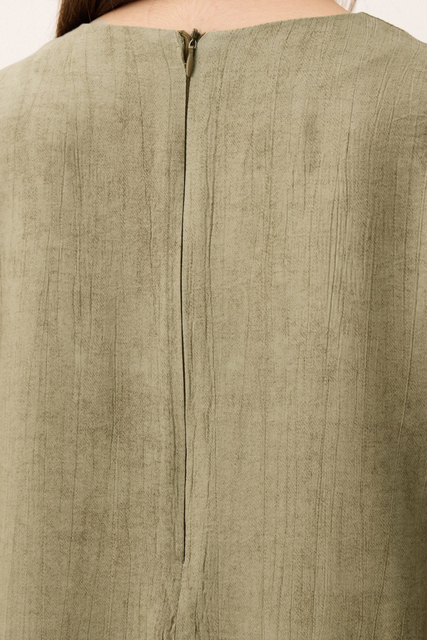 Önü Oval Kesim Takım Haki - 15