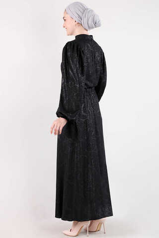 Ottoman Patterned Skirt Set Black - 3