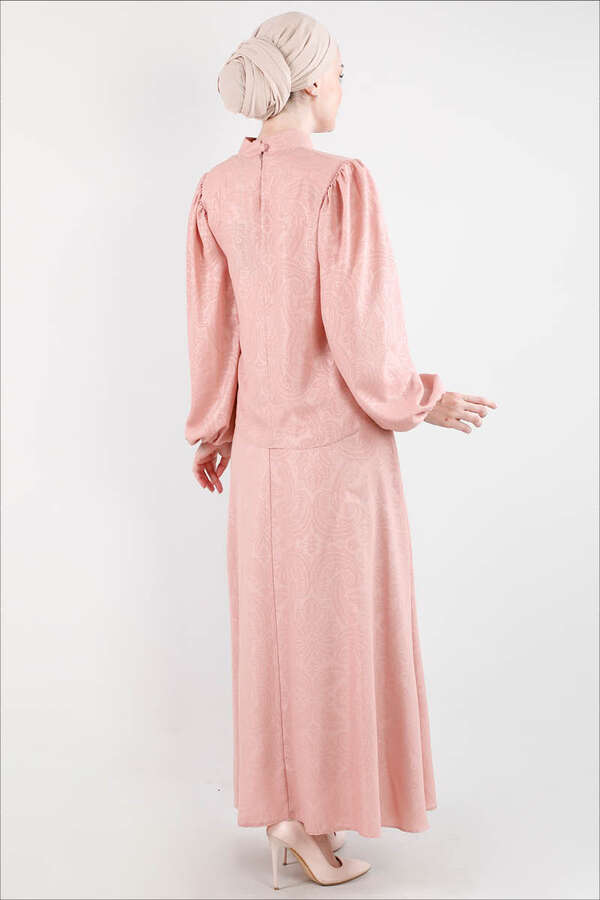 Ottoman Patterned Skirt Set Powder - 3