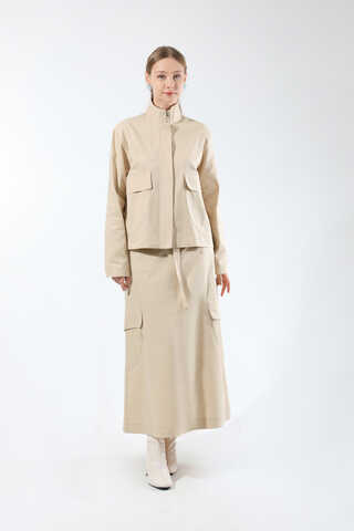 Oval Cepli Ceket Etek Takım Taş - 5