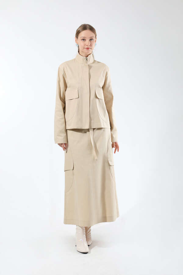 Oval Cepli Ceket Etek Takım Taş - 5