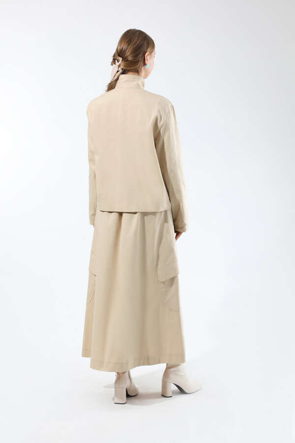 Oval Cepli Ceket Etek Takım Taş - 6