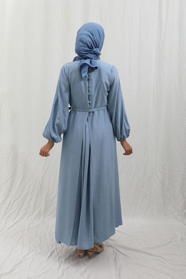 Oval Tunikli Etek Takım Bebe Mavisi - 11