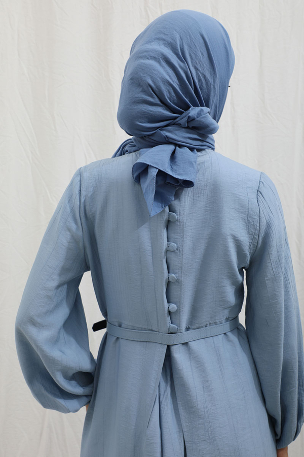 Oval Tunikli Etek Takım Bebe Mavisi - 12