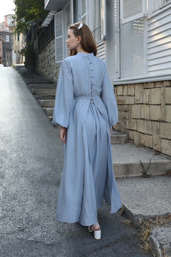 Oval Tunikli Etek Takım Bebe Mavisi - 2