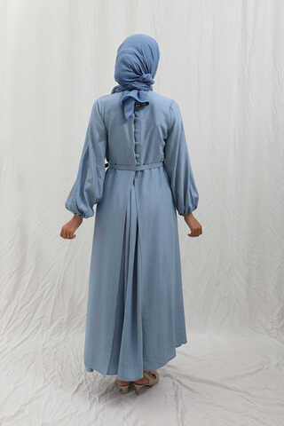 Oval Tunikli Etek Takım Bebe Mavisi - 11