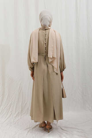 Oval Tunikli Etek Takım Camel - 13