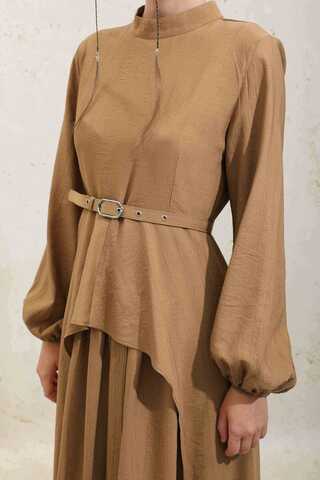 Oval Tunikli Etek Takım Taba - 8