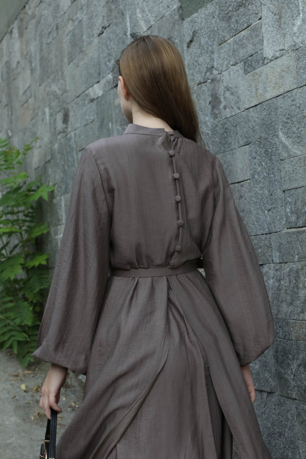 Oval Tunikli Etek Takım Toprak - 6