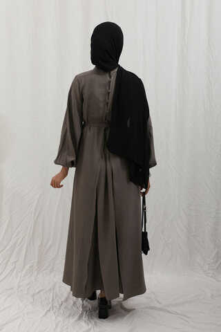 Oval Tunikli Etek Takım Toprak - 15