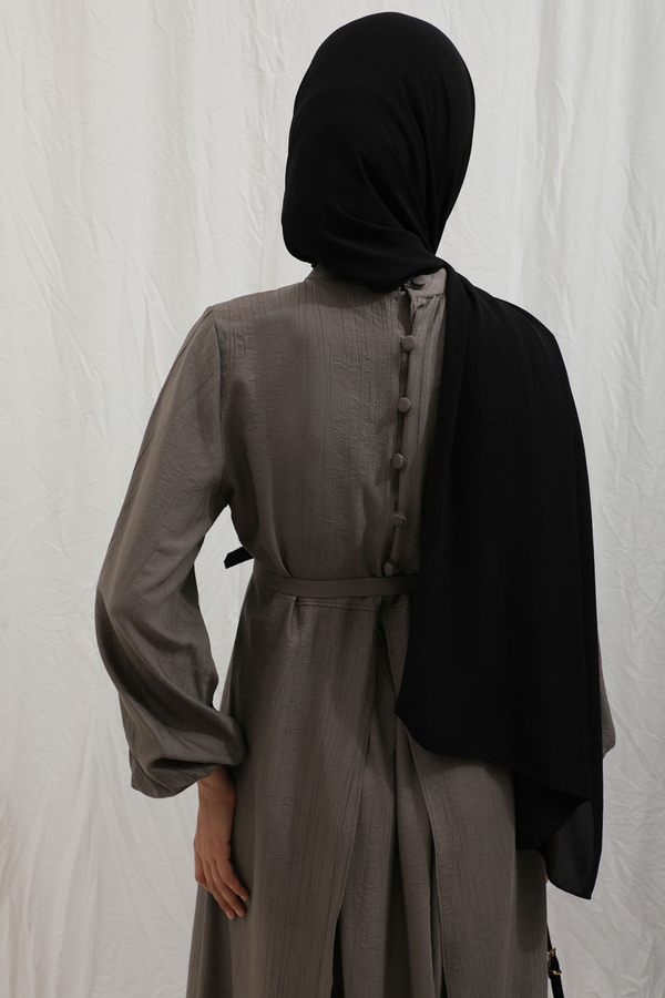 Oval Tunikli Etek Takım Toprak - 16