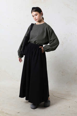 Overisze Keten Tunik Antrasit - 1