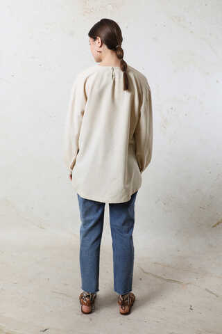 Overisze Keten Tunik Taş - 5