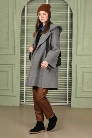Oversize Cachet Coat Grey - 4