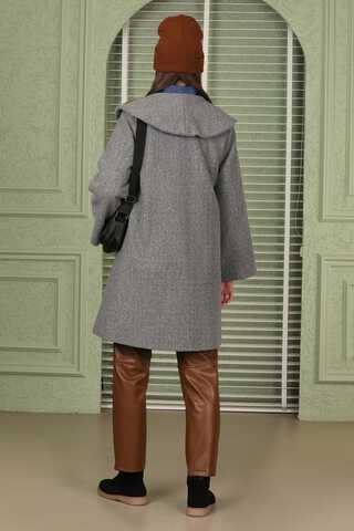 Oversize Cachet Coat Grey - 5
